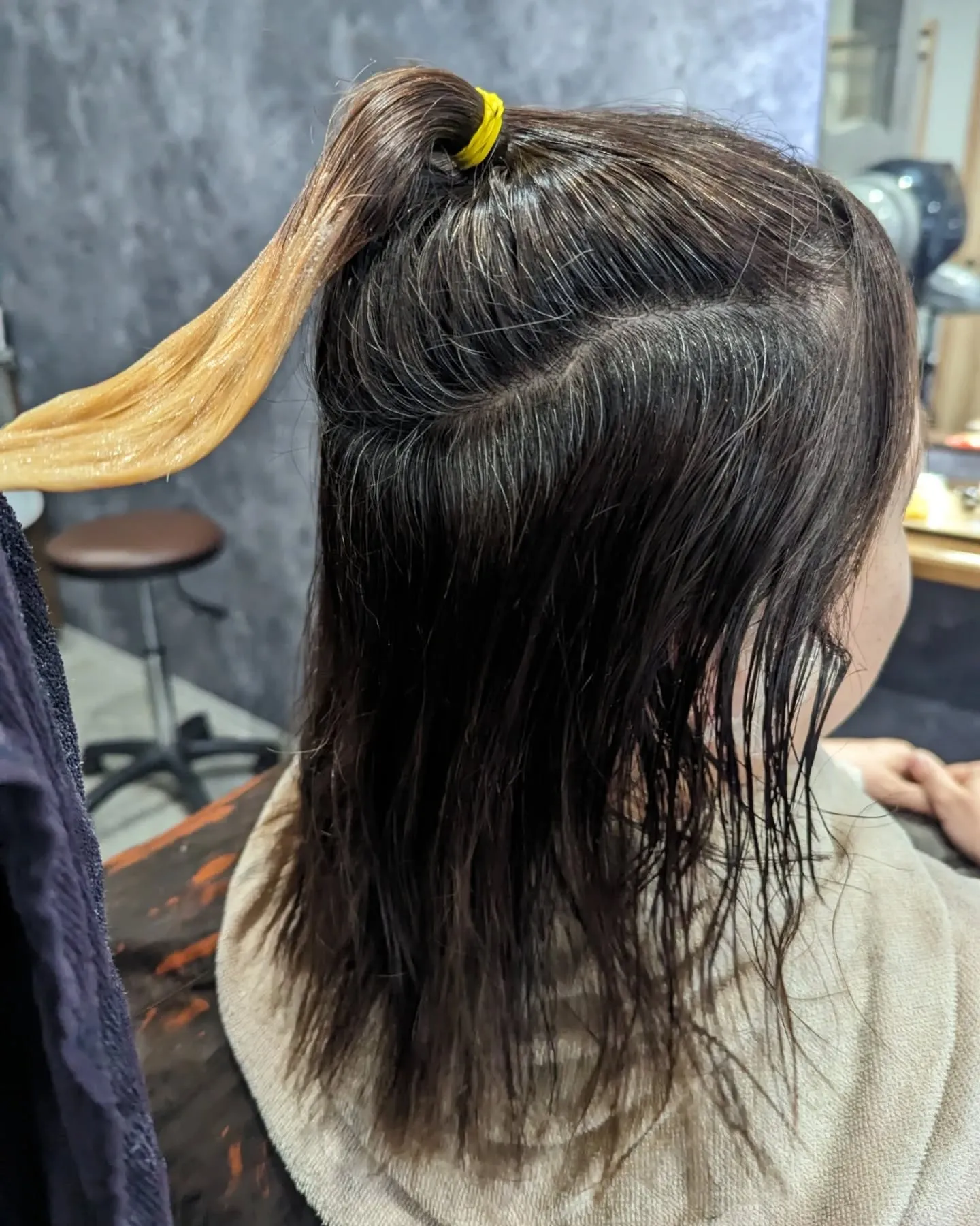 カット　ブリーチ　カラー　トリートメント