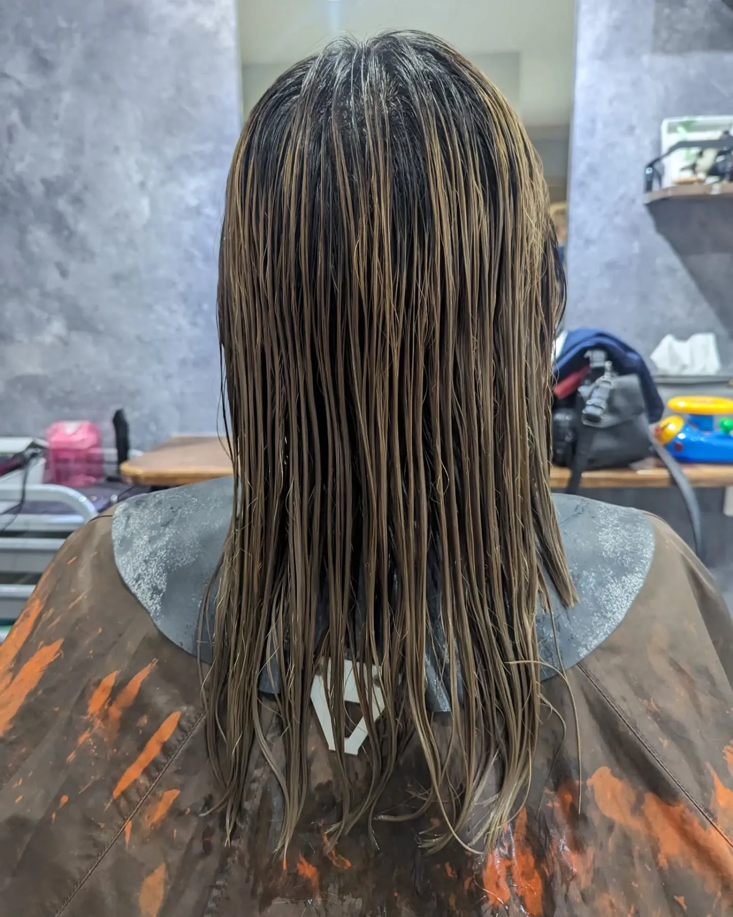 カット　カラー　前縮　トリートメント