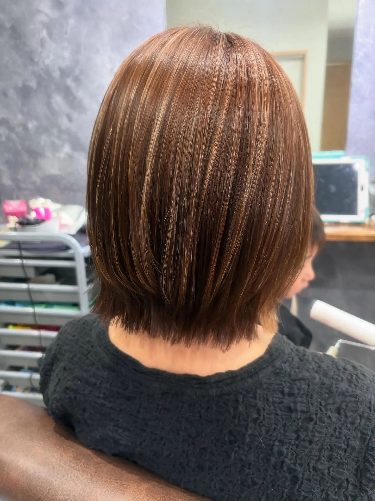 カット　ハイライトカラー　トリートメント