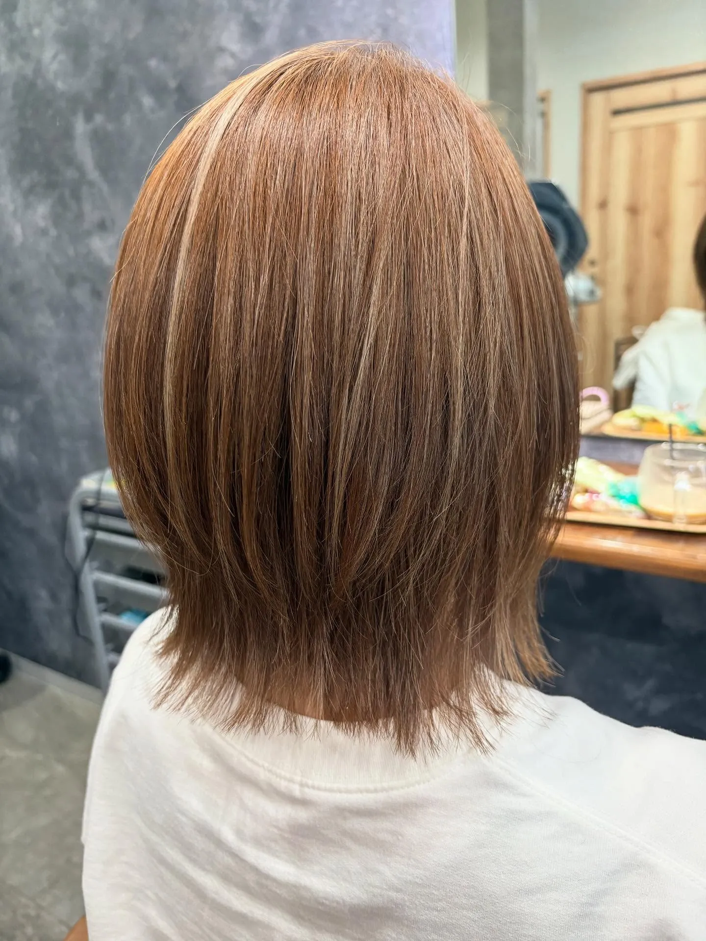 カット　ハイライトカラー　トリートメント