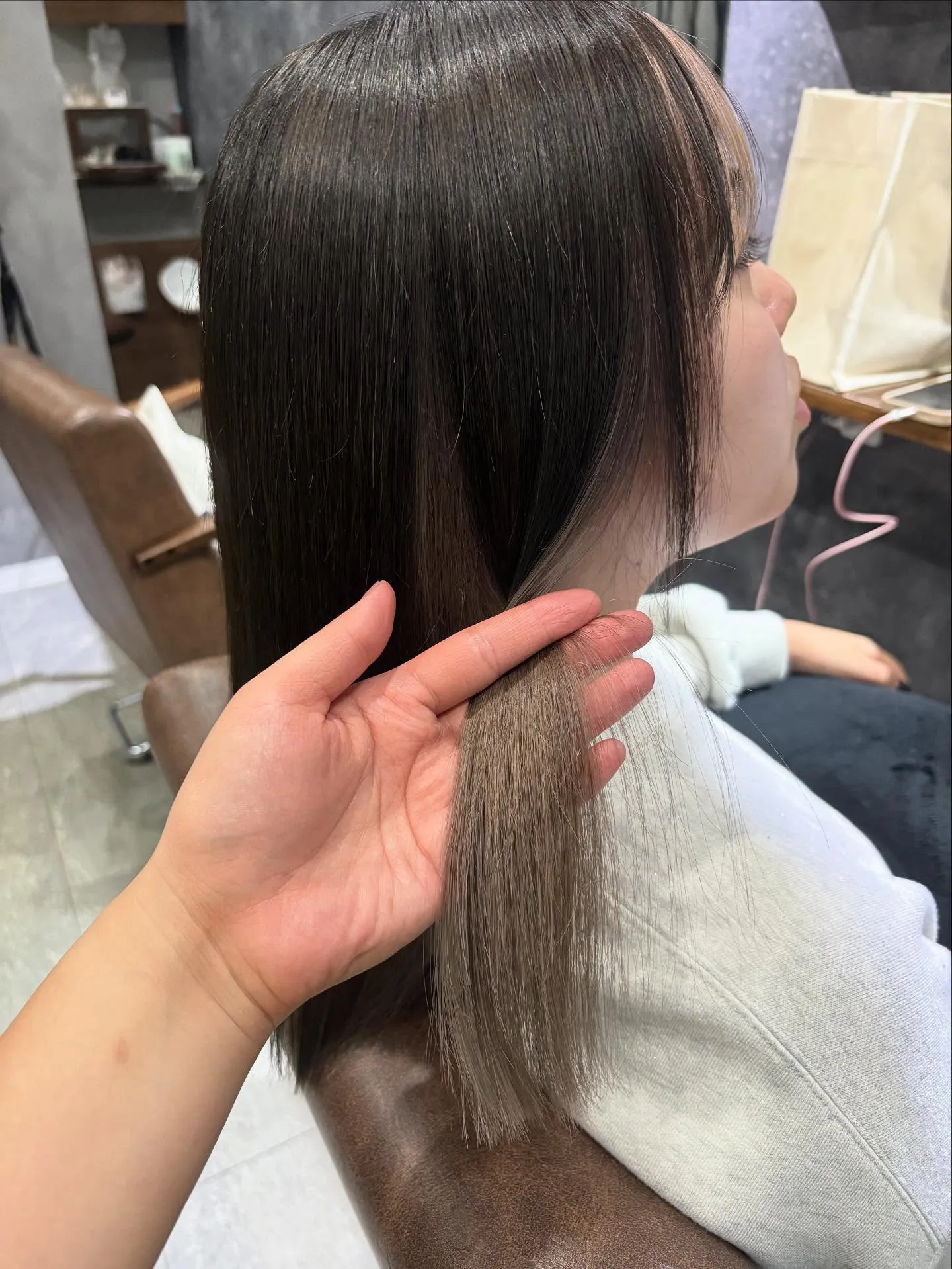 カット ブリーチリタッチ カラー トリートメント