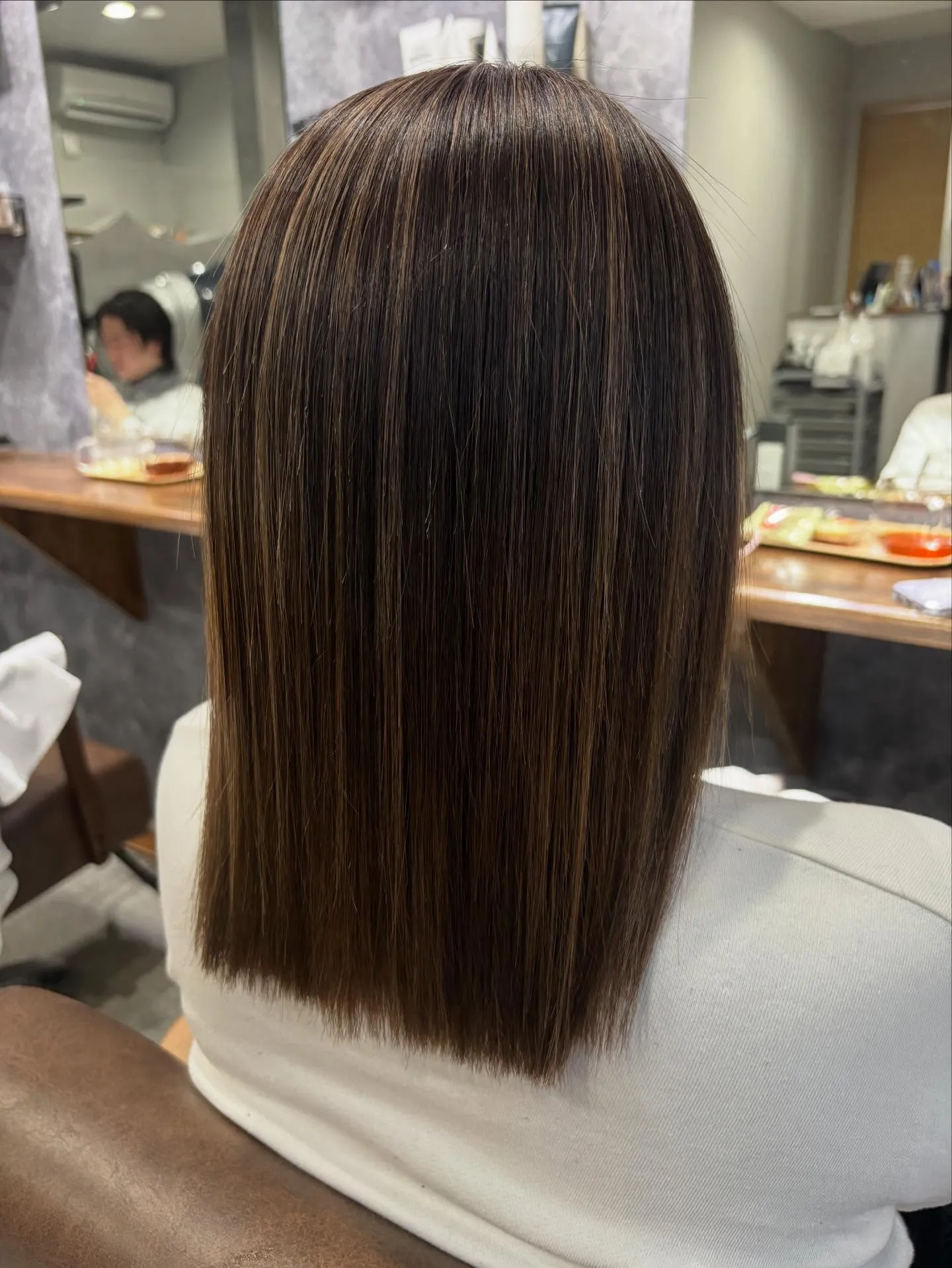 カット　ハイライトカラー　トリートメント