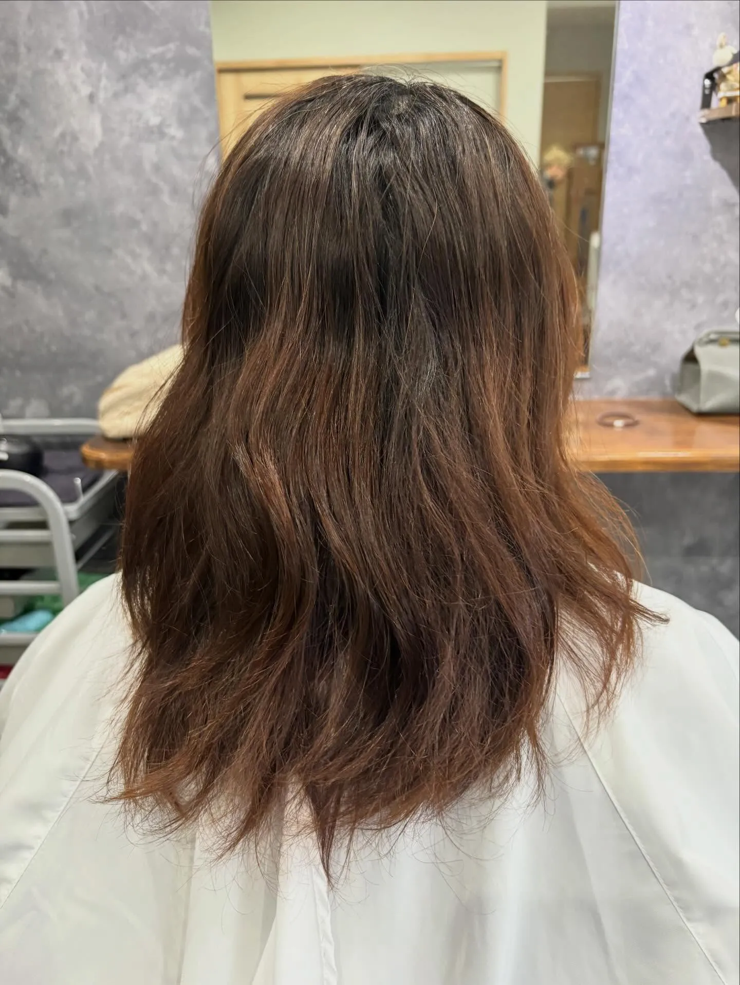 カット カラー 部分縮毛矯正 トリートメント